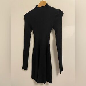 Chic Black Long Sleeve Dress